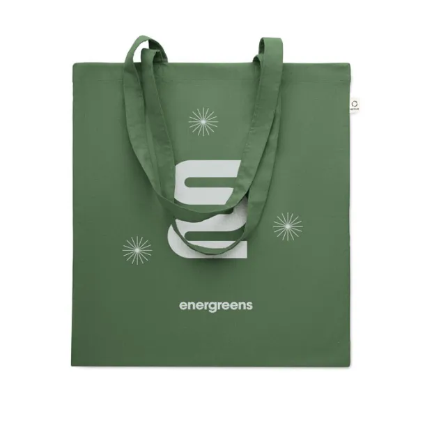 VIVEKA COLOUR Recycled cotton shopping bag Dark Green