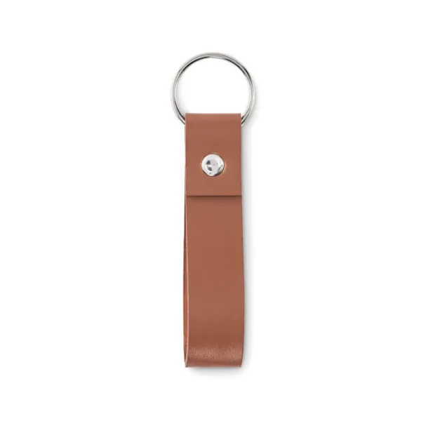 STROKEY PU loop key ring Brown