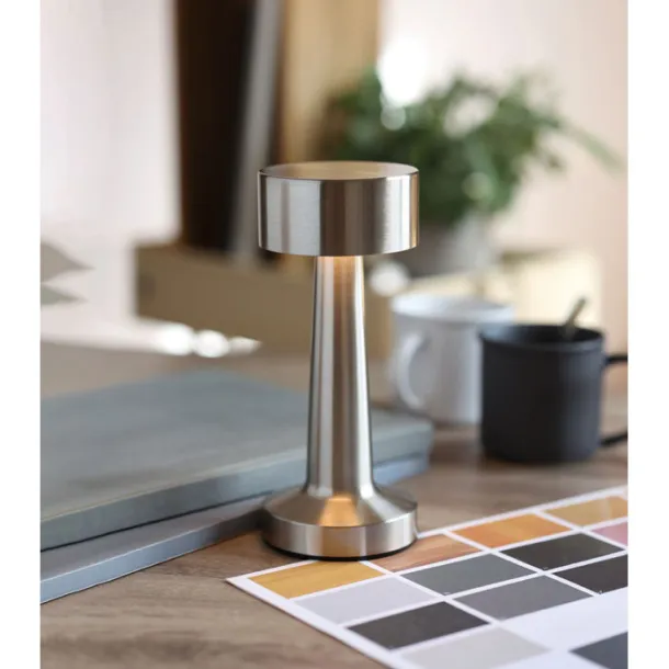 HIERLUZ Rechargeable iron table lamp Matt Silver