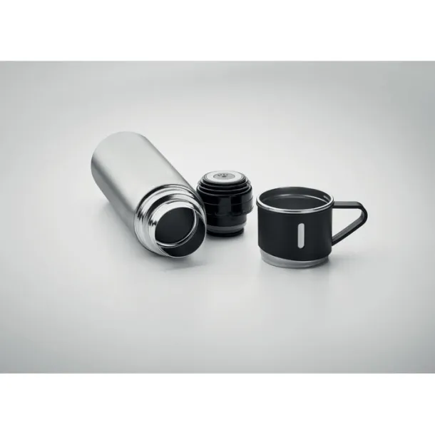TONIA Double wall bottle 420 ml Matt Silver