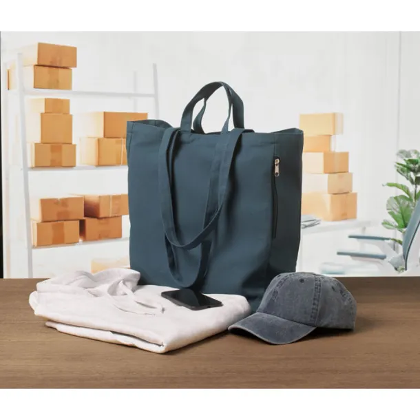 GAVE COLOUR Recycled cotton shopping bag Blue