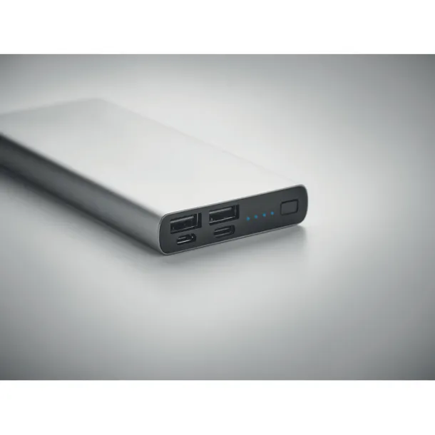 POWERFLAT 8 C 10000 mAh power bank Matt Silver