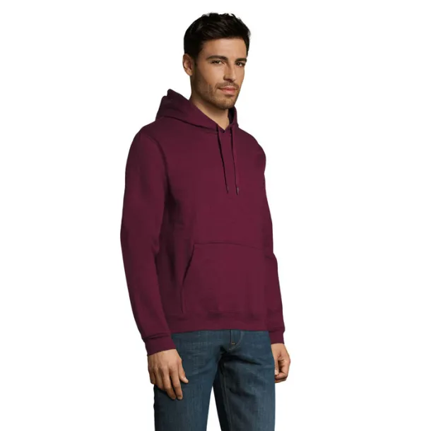 SNAKE HOOD SWEATER-280g Burgundy