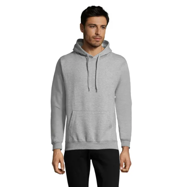 SNAKE HOOD SWEATER-280g Grey Melange