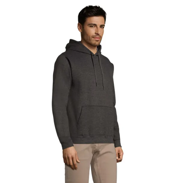 SNAKE HOOD SWEATER-280g charcoal melange