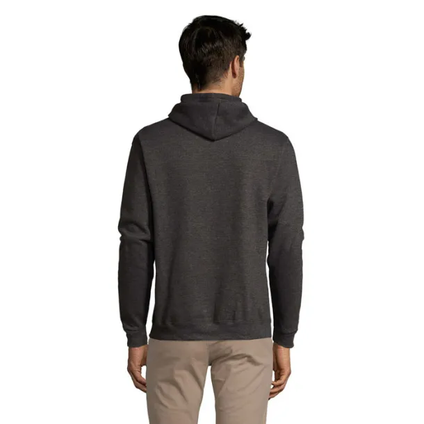 SNAKE HOOD SWEATER-280g charcoal melange