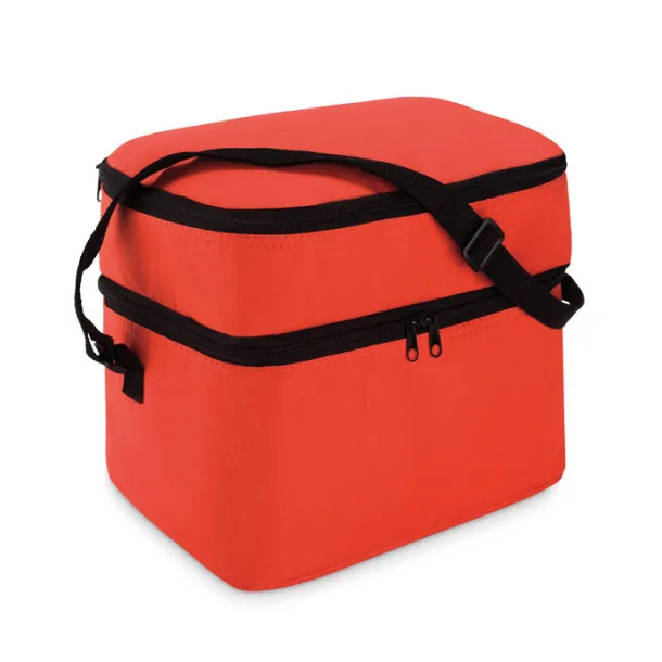 CASEY Cooler bag with 2 compartments Red