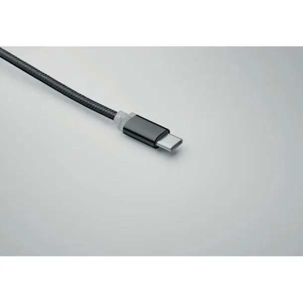 BLUE 4 u 1 kabel za punjenje tipa C Crna