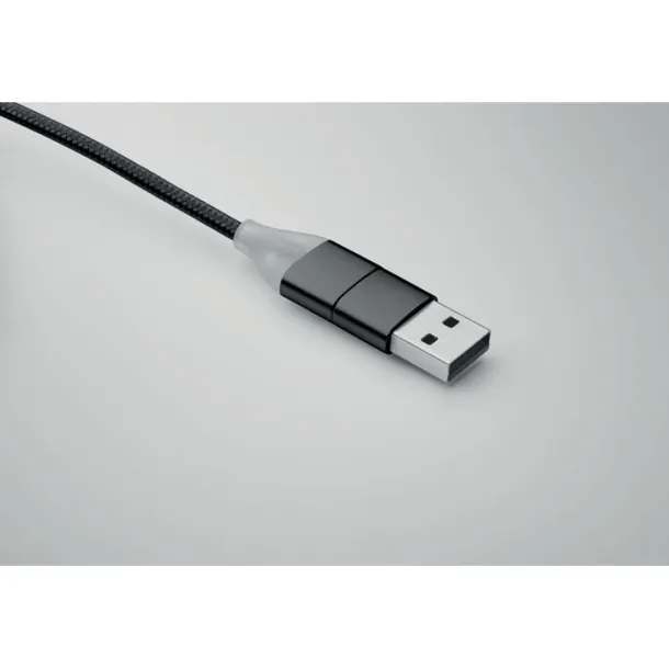 BLUE 4 u 1 kabel za punjenje tipa C Crna