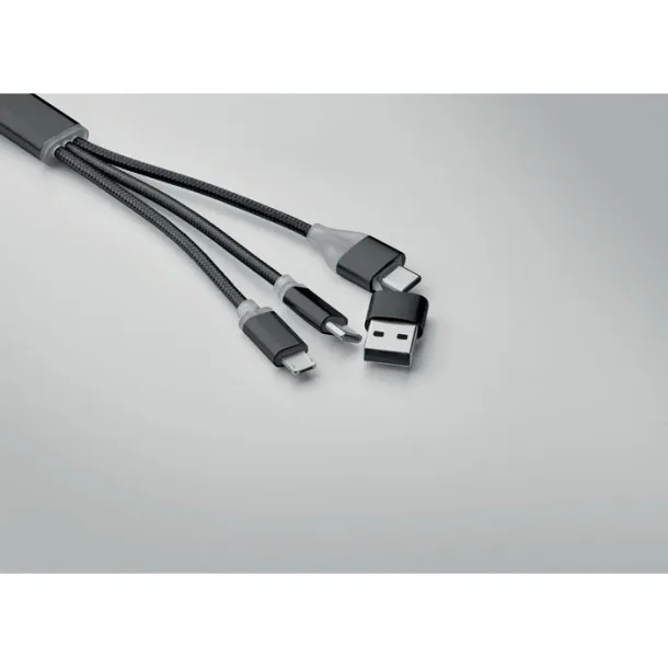 BLUE 4 u 1 kabel za punjenje tipa C Crna