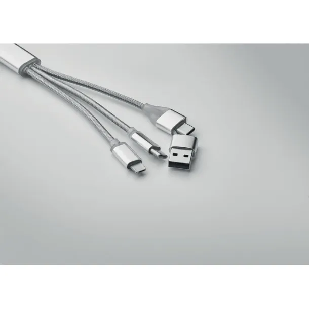 BLUE 4 u 1 kabel za punjenje tipa C Srebrna