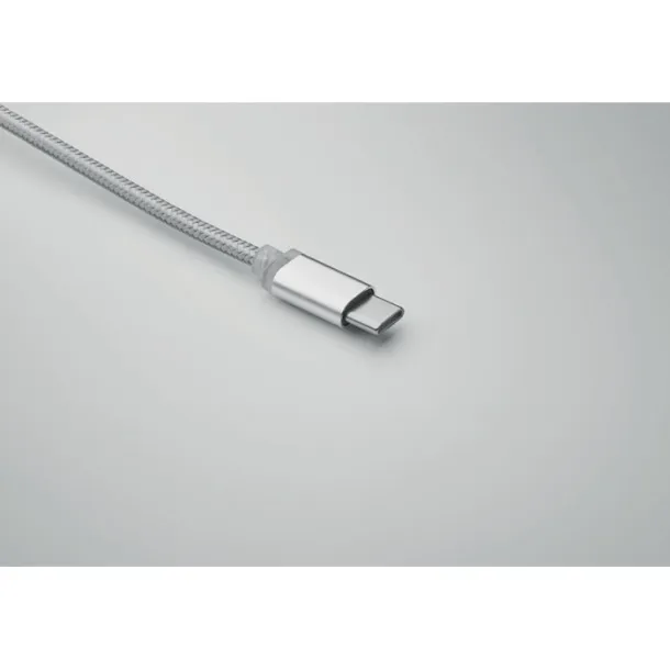 BLUE 4 u 1 kabel za punjenje tipa C Srebrna