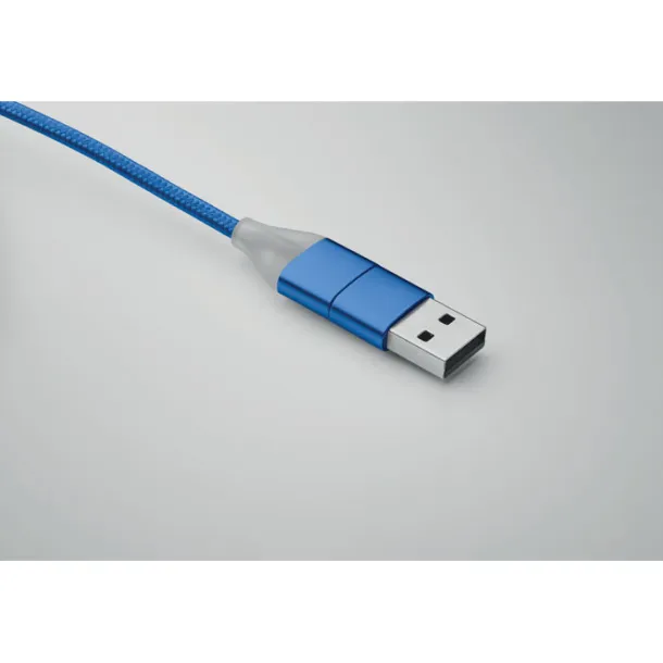 BLUE 4 in 1 charging cable type C Royal blue