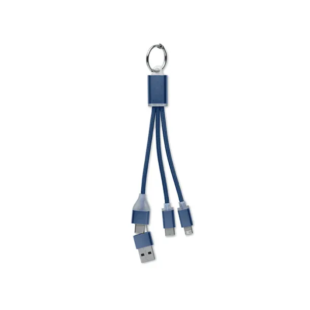 BLUE 4 in 1 charging cable type C French navy