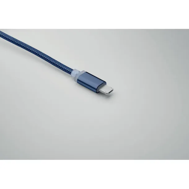 BLUE 4 in 1 charging cable type C French navy