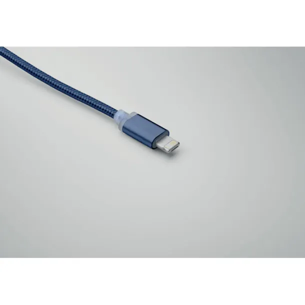 BLUE 4 in 1 charging cable type C French navy