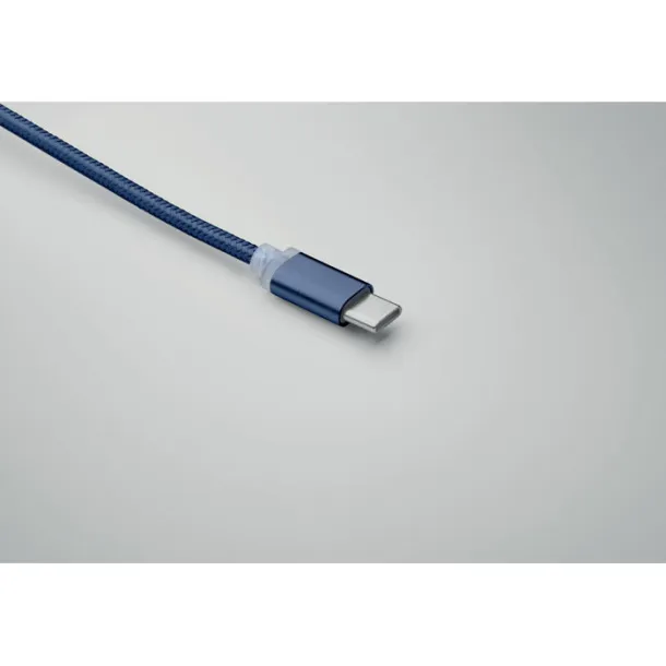 BLUE 4 in 1 charging cable type C French navy