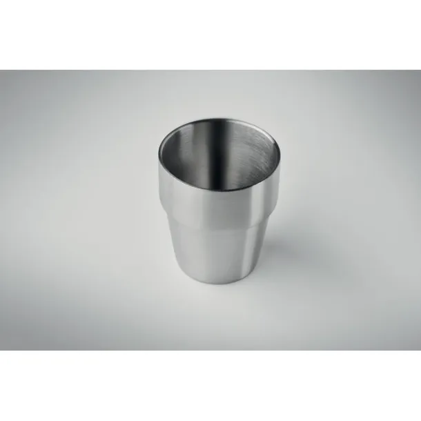ACERITO Double wall tumbler 250 ml Matt Silver