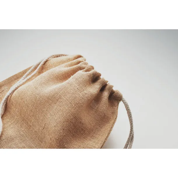 FUKURO Vrećica od jute s vezicama Bež