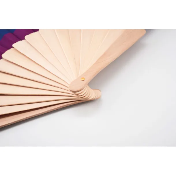 BOWFAN Rainbow wooden hand fan Multicolour