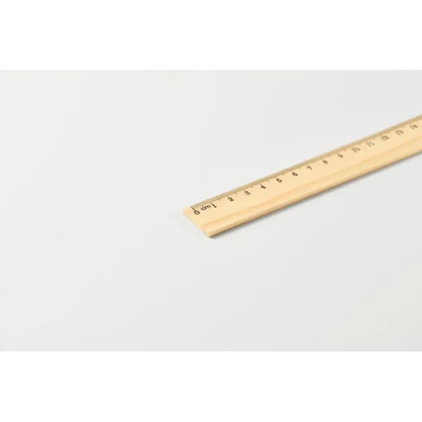 RULER20 Drveno ravnalo 20 cm Drvo
