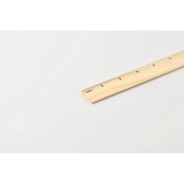 RULER20 Drveno ravnalo 20 cm Drvo