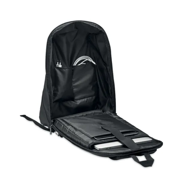 ARLON ruksak s kotačićima od 600D RPET materijala, 15'' Crna