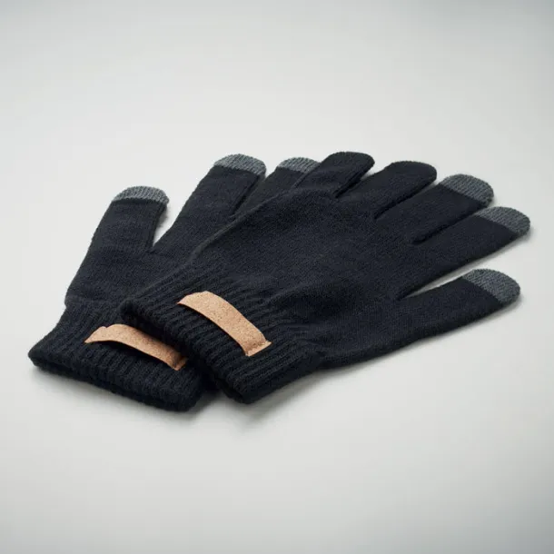 DACTILE RPET tactile gloves Black