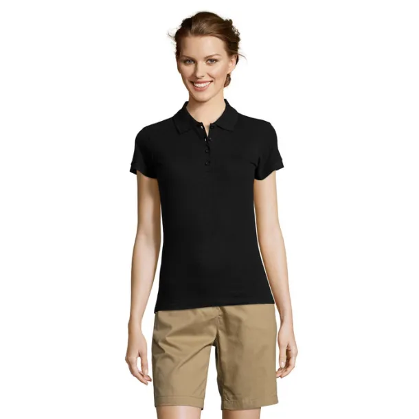 PEOPLE PEOPLE-WOMEN POLO-210g Black