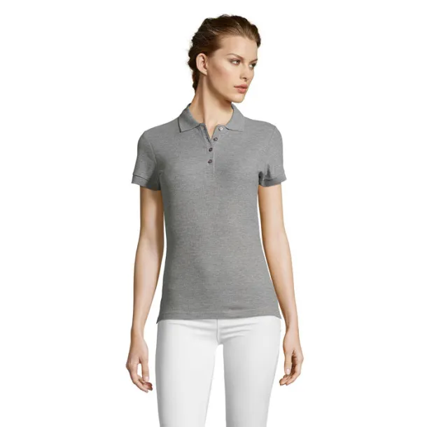 PEOPLE PEOPLE-WOMEN POLO-210g Grey Melange