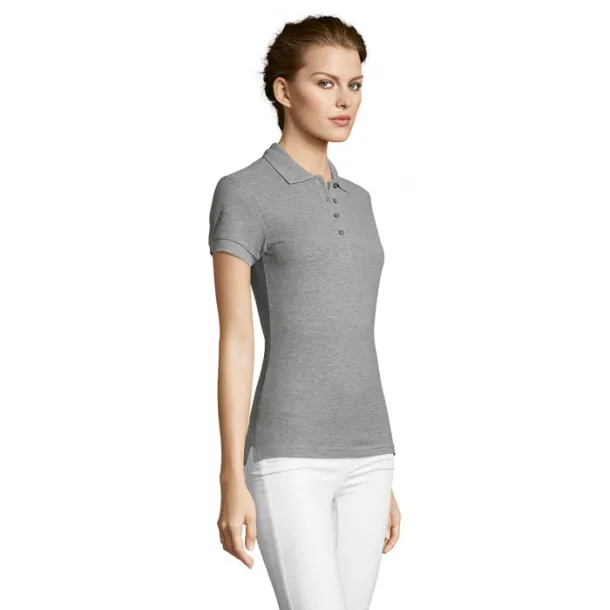 PEOPLE PEOPLE-WOMEN POLO-210g Grey Melange