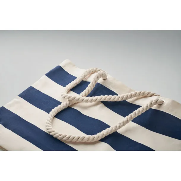 HEAVEN STRIPE Cotton beach bag 220 gr/m² Blue
