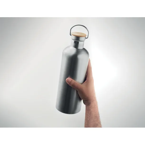 HELSINKI LARGE Double wall flask 1,5L Matt Silver