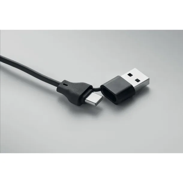 BULE Key ring with 4 in 1 60W cable Black