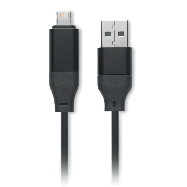 BULE Key ring with 4 in 1 60W cable Black