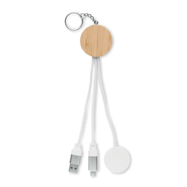 BULE Key ring with 4 in 1 60W cable White