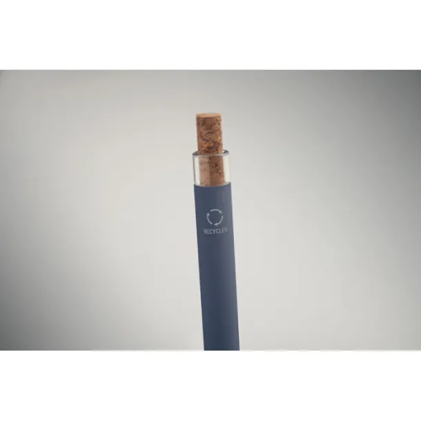 BERGAMO + Recycled aluminium pen Blue