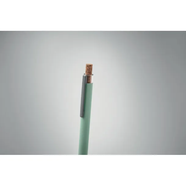 BERGAMO + kemijska olovka od recikliranog aluminija Mint Green