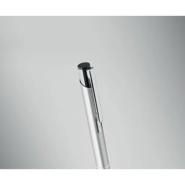 BERN Push button pen Silver