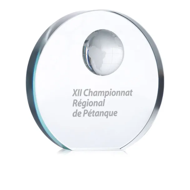 MONDAL Globe glass trophy Transparent
