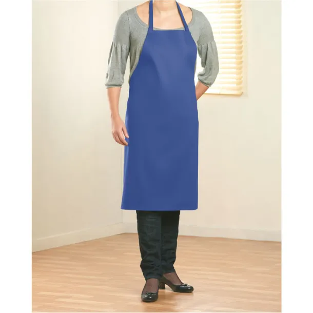KITAB Kitchen apron in cotton Royal blue