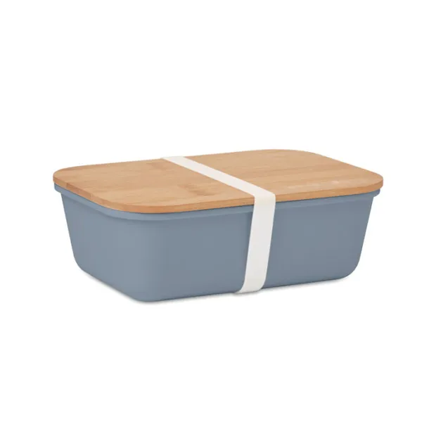 THRUSDAY Lunch box with bamboo lid Petrol