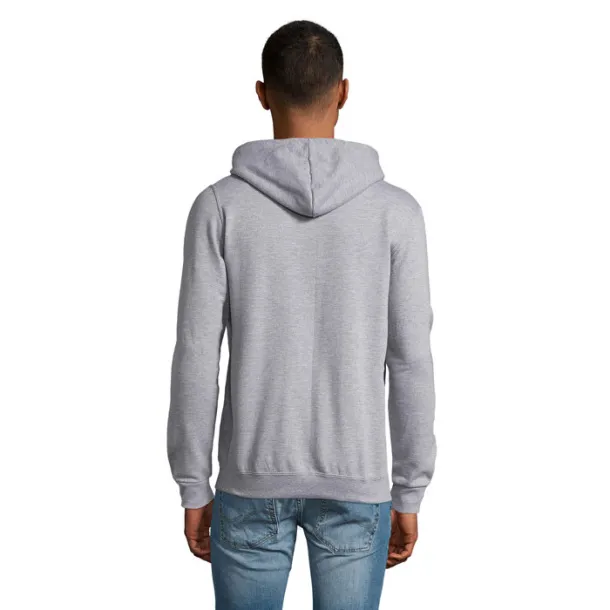 STONE UNI HOODIE-260g Grey Melange