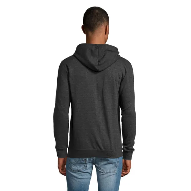 STONE UNI HOODIE-260g charcoal melange