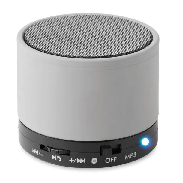 ROUND BASS okrugli Bluetooth zvučnik Mat srebrna