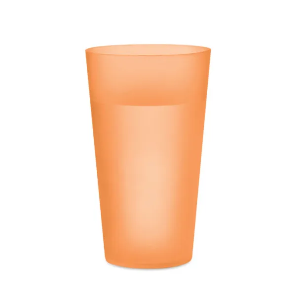 FESTA CUP Frosted PP cup 550 ml Transparent Orange