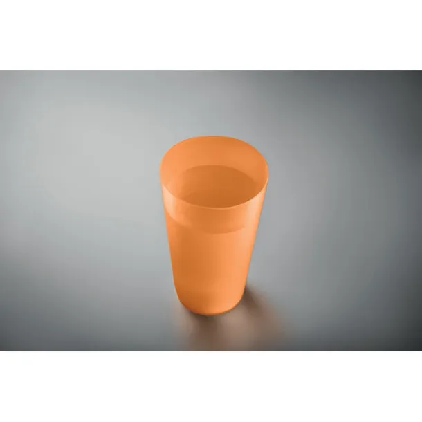 FESTA CUP Frosted PP cup 550 ml Transparent Orange