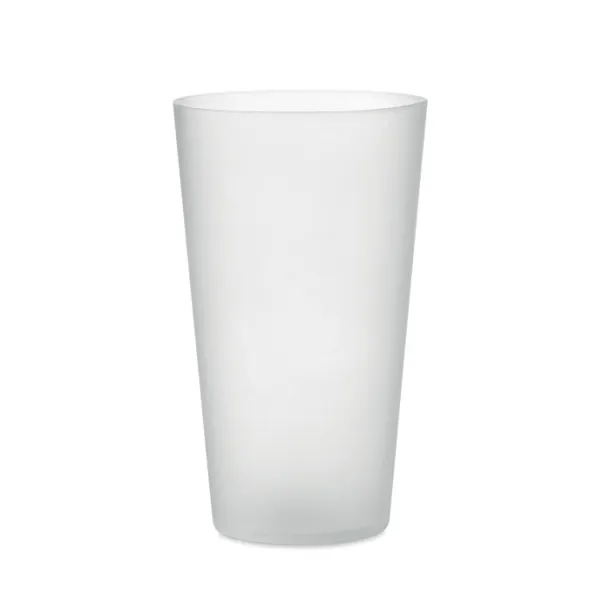 FESTA CUP Frosted PP cup 550 ml Transparent white