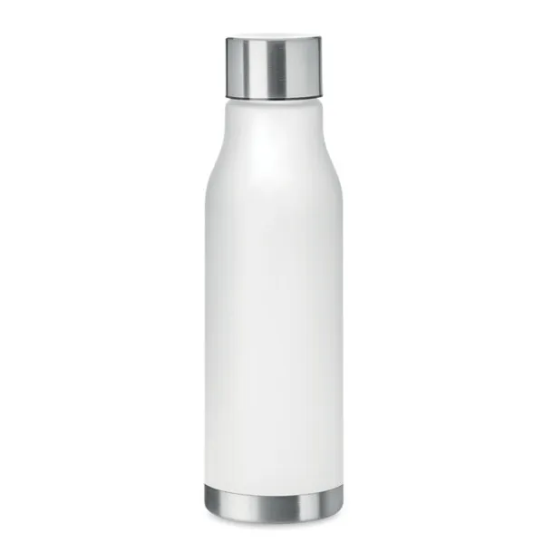 GLACIER RPET RPET bottle with S/S cap 600ml Transparent white
