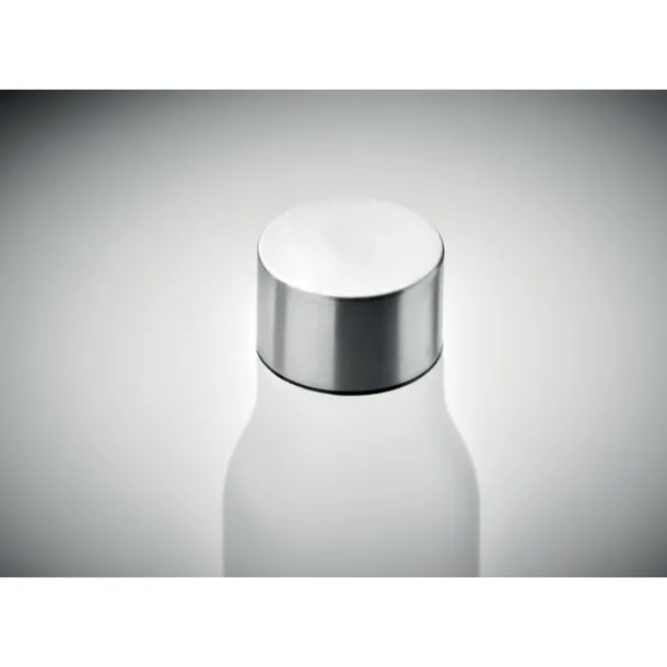 GLACIER RPET RPET bottle with S/S cap 600ml Transparent white